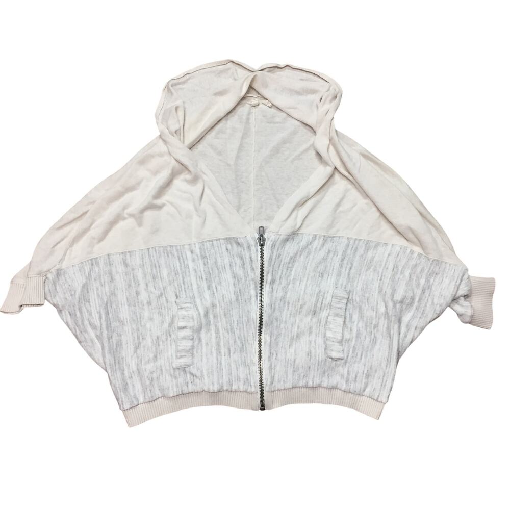 Anthropologie MOTH  Linen Blend Australia Dolman Sleeve Cardigan M Zip Up Top